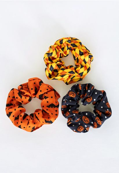 مجموعة Scrunchies لعوب الهالوين