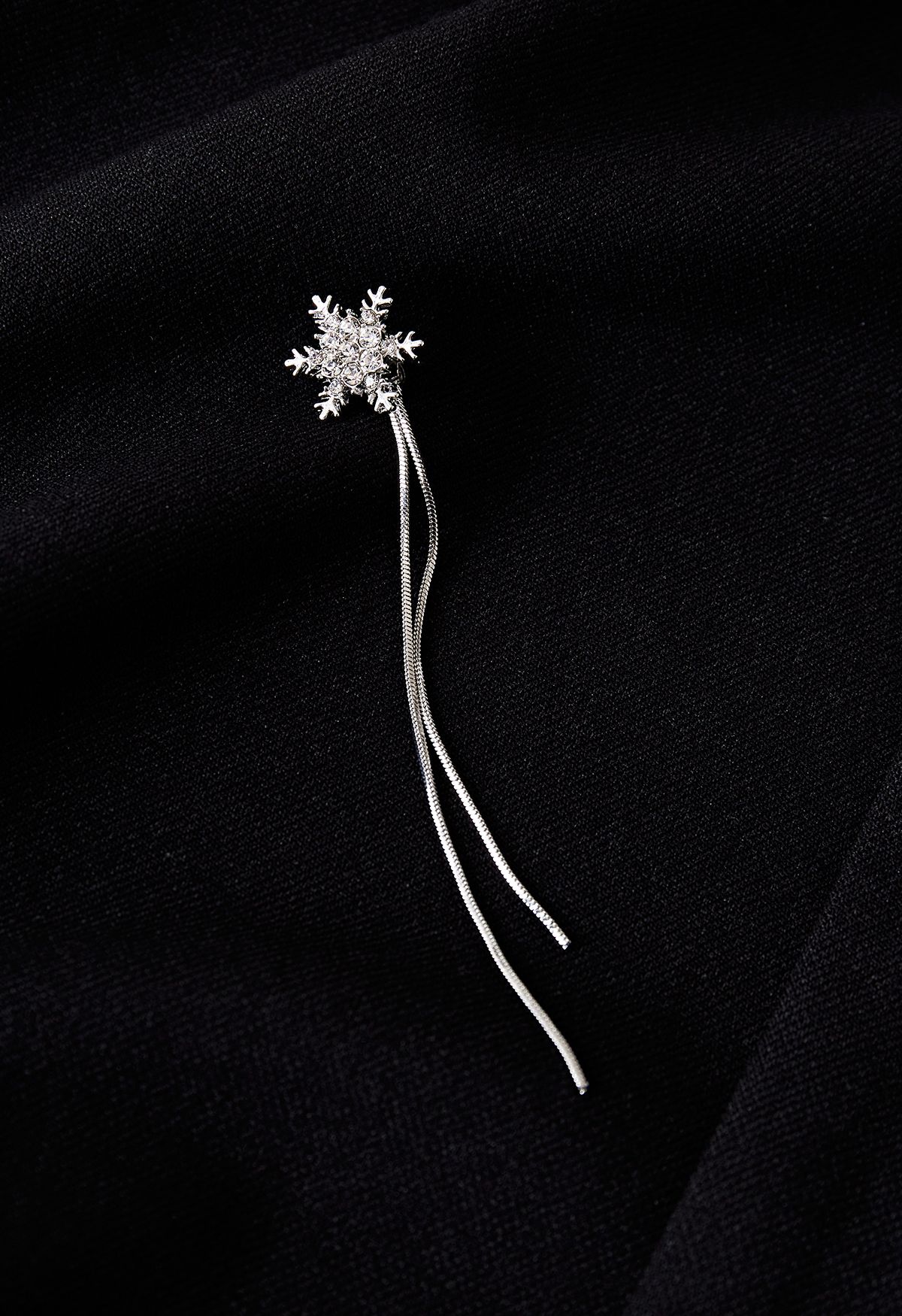 Dazzling Diamond Snowflake Drop Earrings