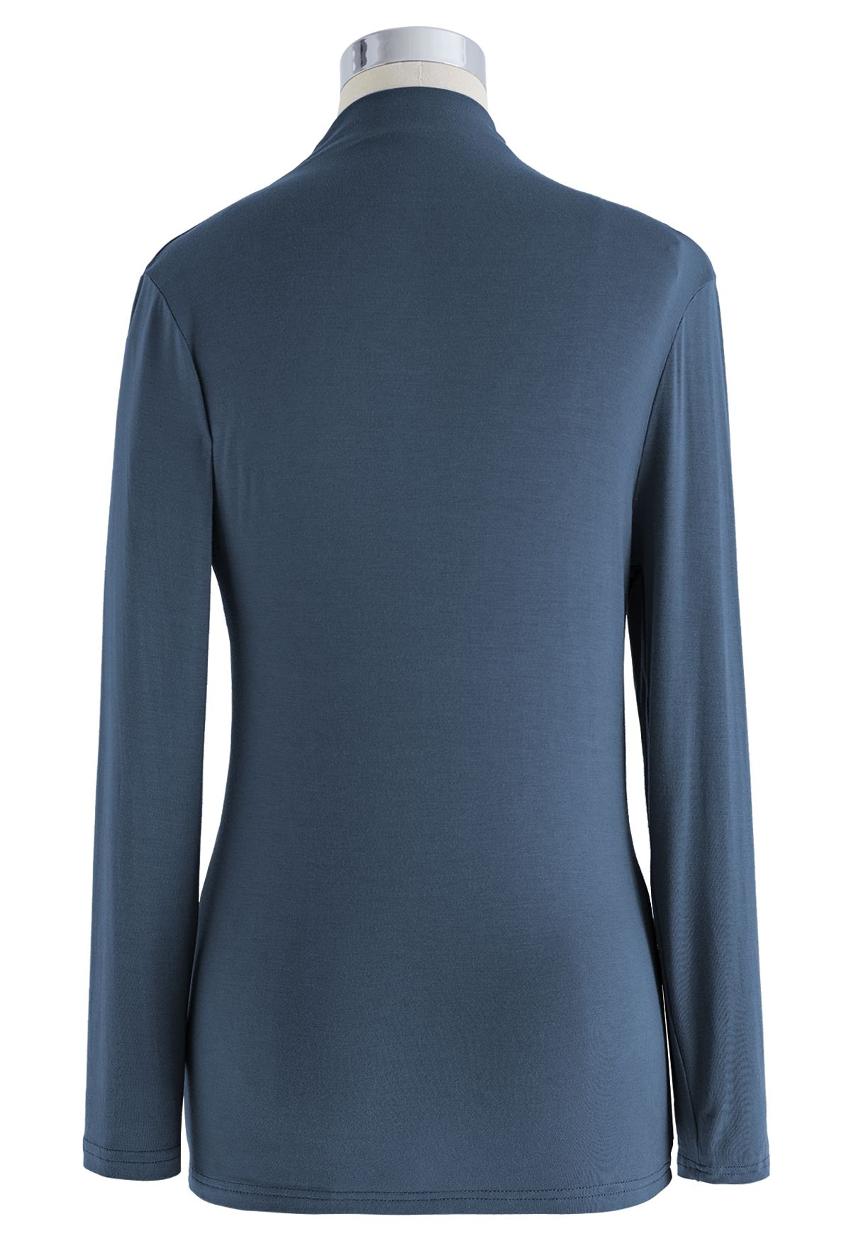 Ruched Long Sleeves Top in Teal