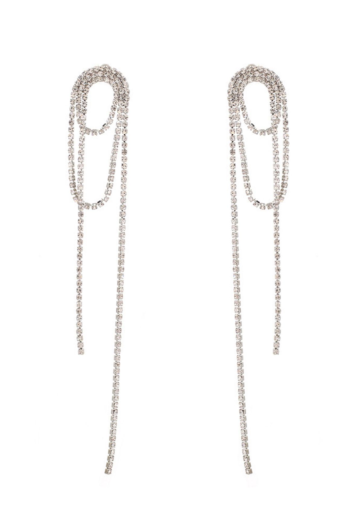 Sumptuous Full Diamond Drop Earrings