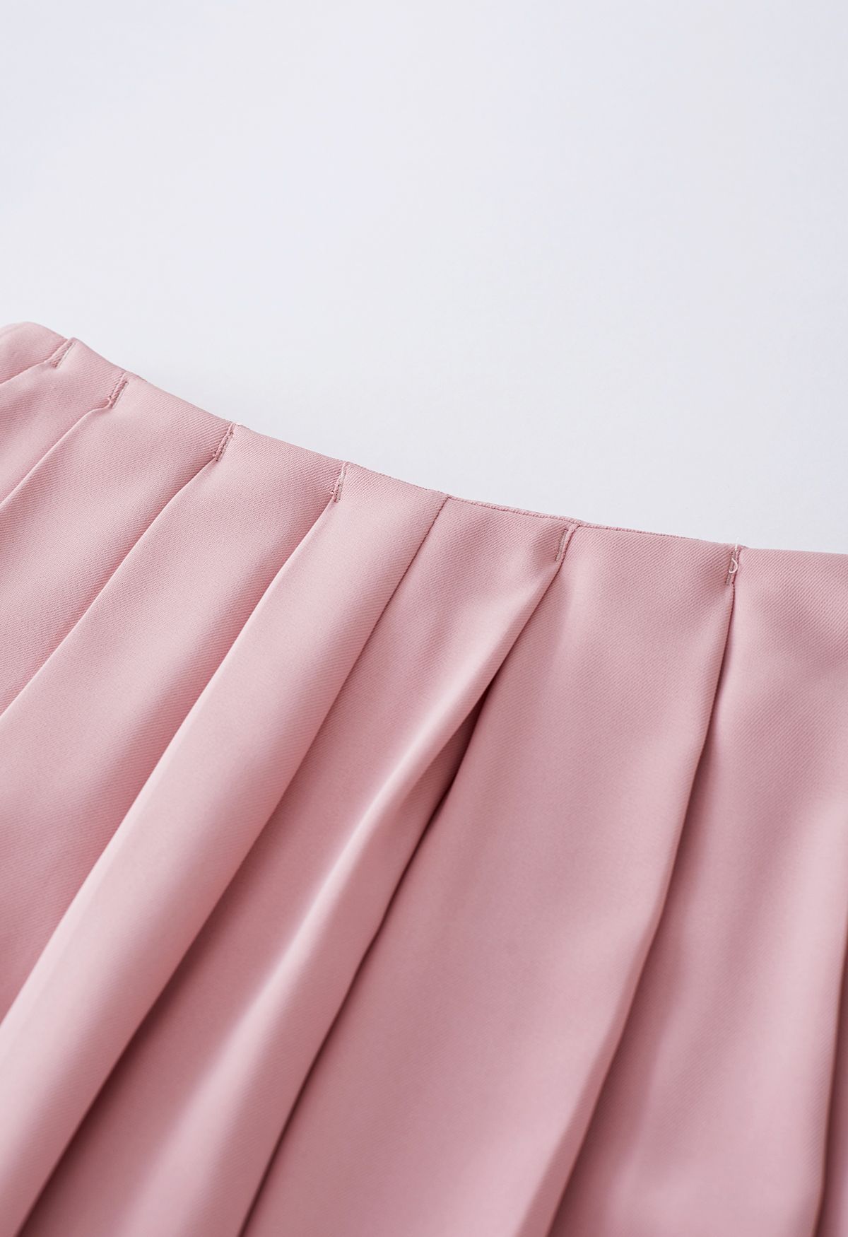 Fanciful Pleats Wide-Leg Pants in Pink