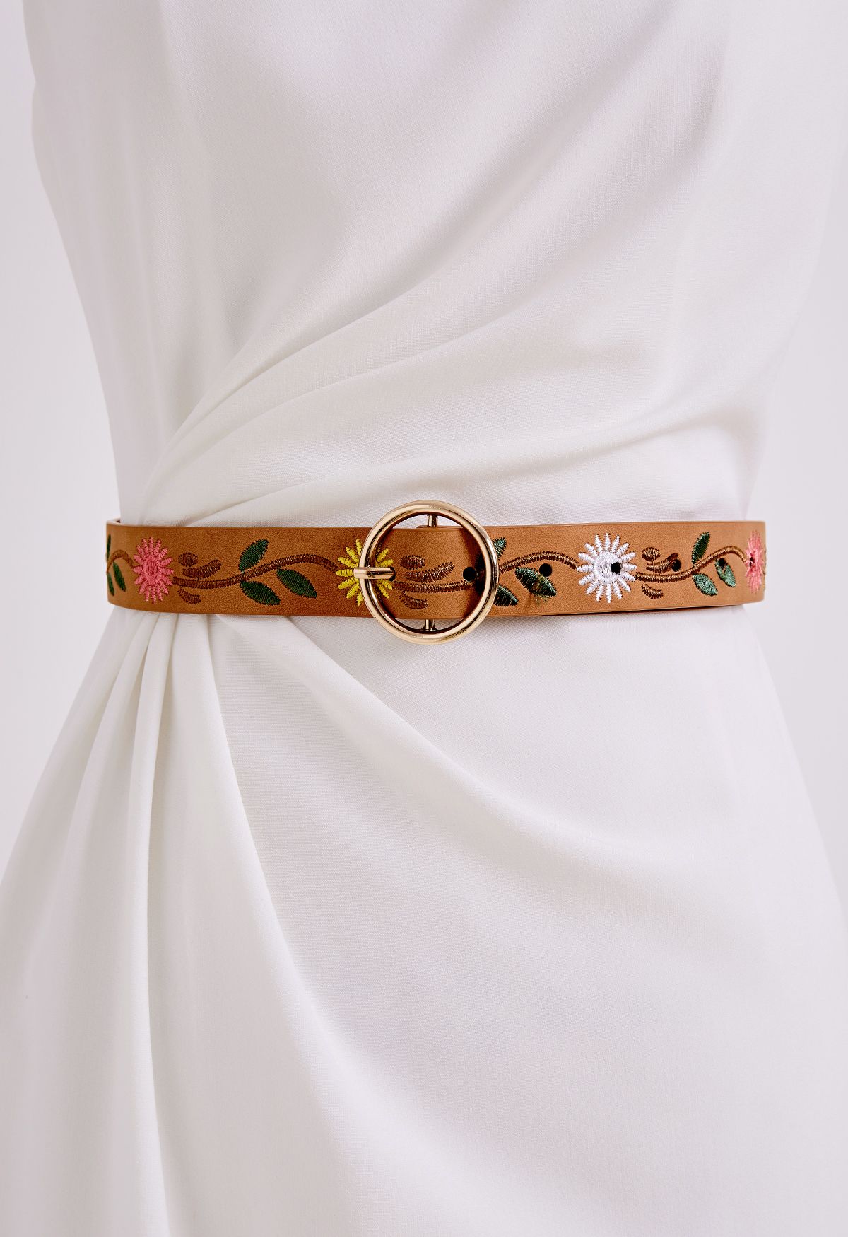 Little Flower Embroidered Belt