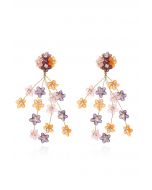 Little Floret Diamond Tassel Earrings